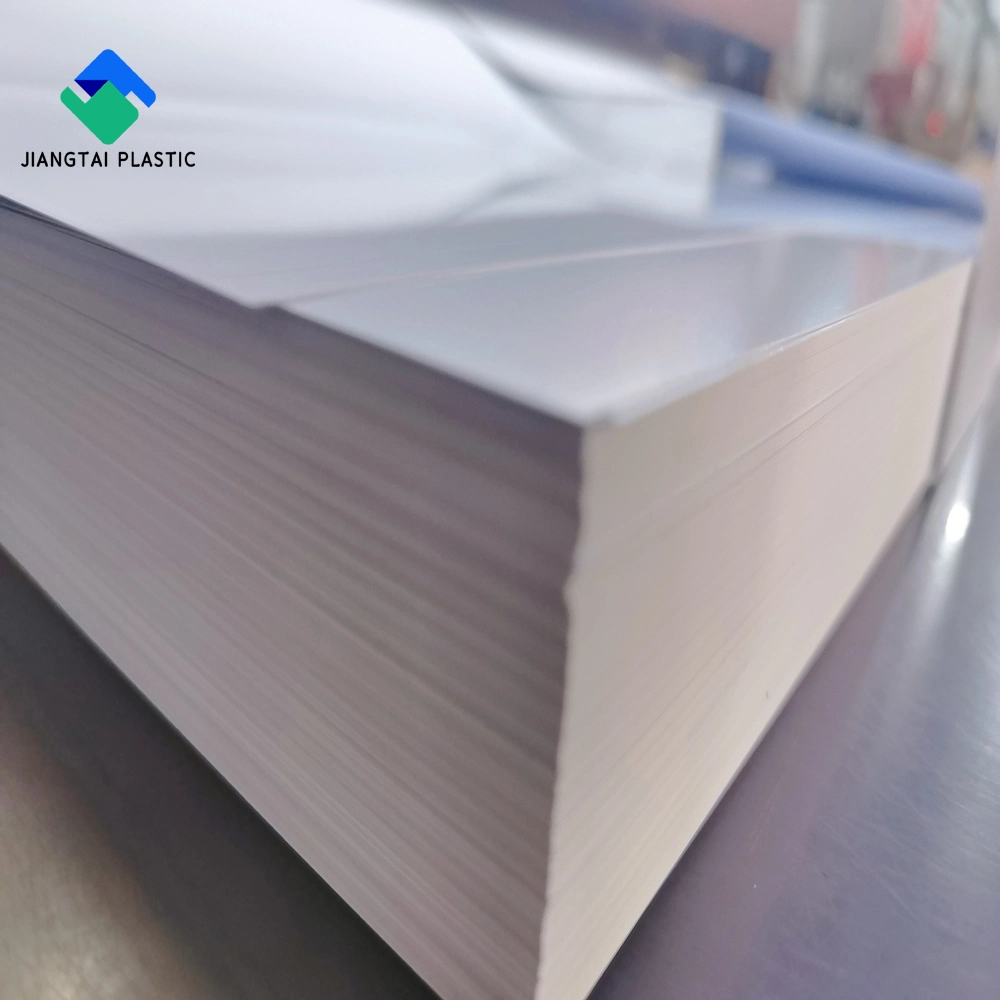 Jiangtai 0.12-0.5mm Rigid Matt White Plastic PVC Sheet for Printing