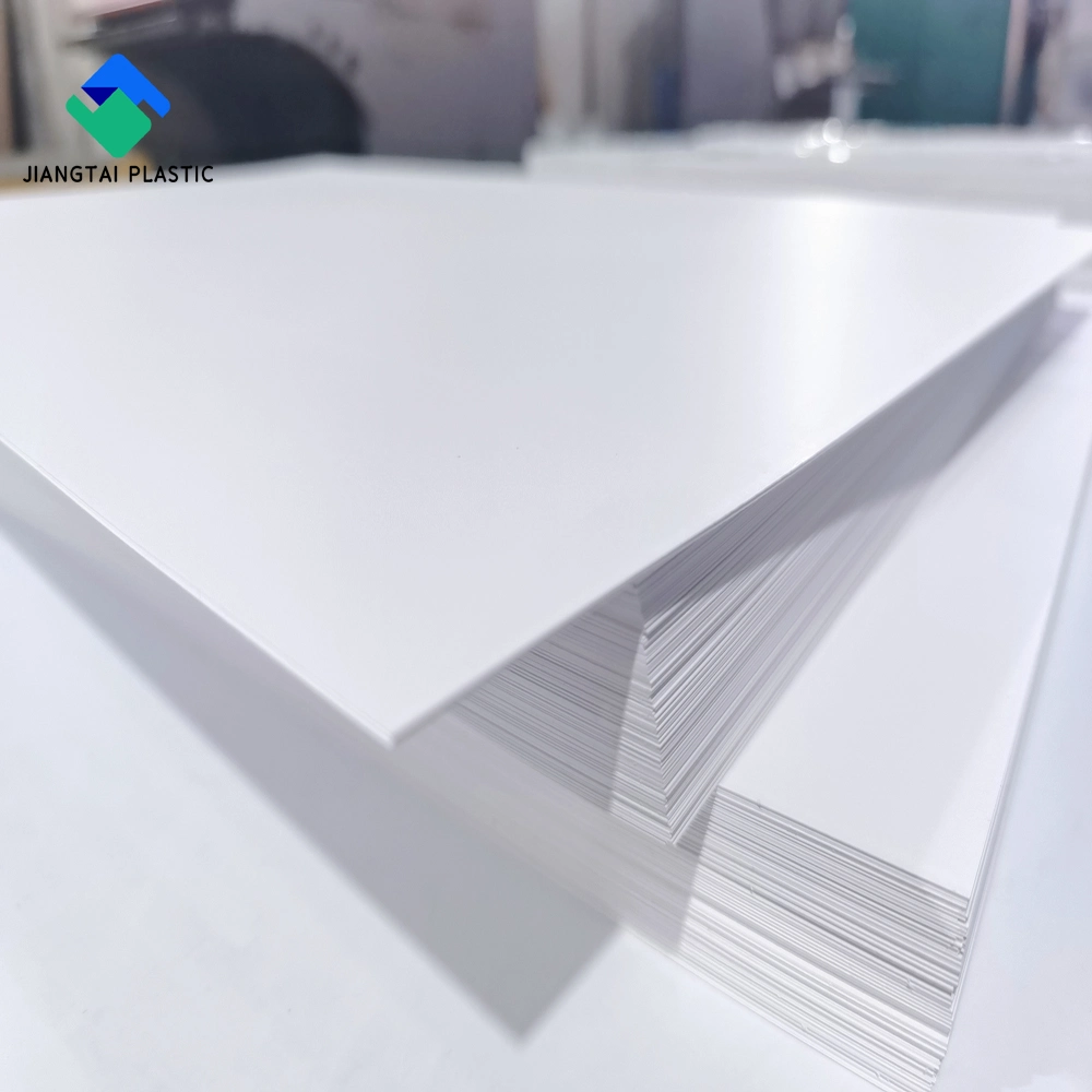 Jiangtai 0.12-0.5mm Rigid Matt White Plastic PVC Sheet for Printing