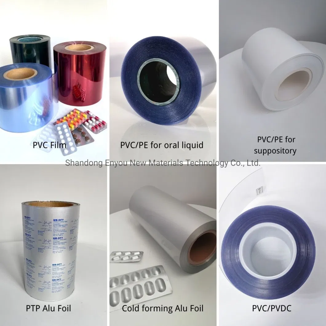 Pharmaceutical Packing Ptp Alu Foil and PVC Sheet Film for Blister Packaging