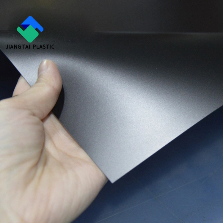 Jiangtai 0.4mm Rigid Opaque Matt Black PVC Plastic Sheet for Forming