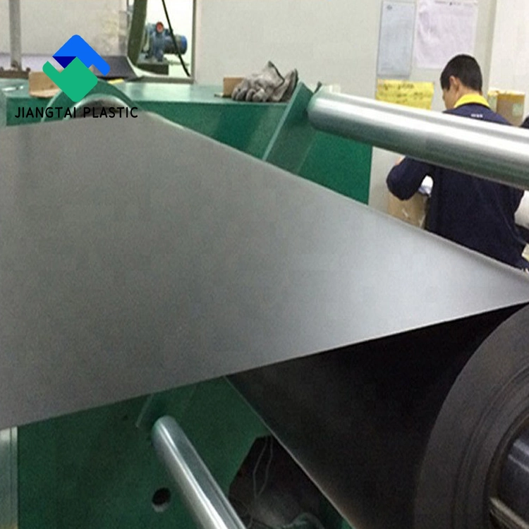 Jiangtai 0.4mm Rigid Opaque Matt Black PVC Plastic Sheet for Forming