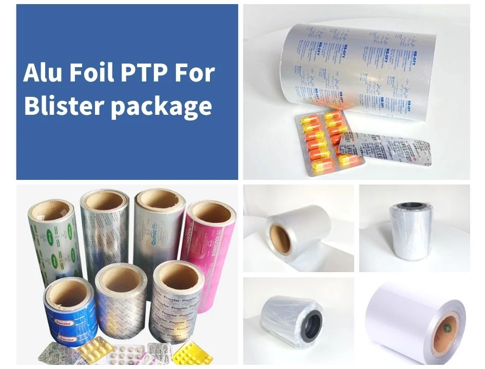 Pharmaceutical Packing Ptp Alu Foil and PVC Sheet Film for Blister Packaging